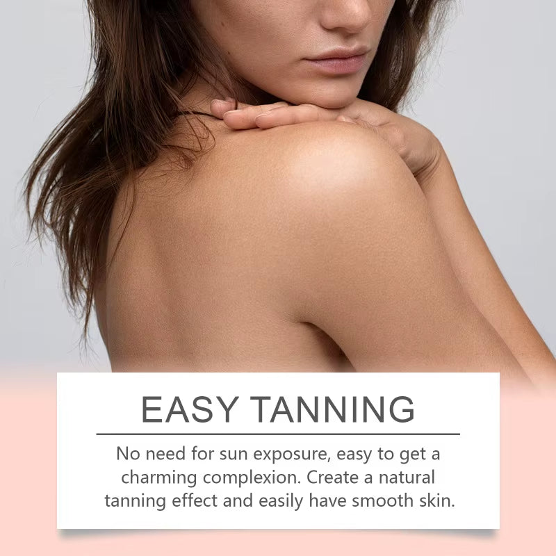 Self Tanning Drops Sunless Tanning Products Enhance Skin Melanin Liquid Bronzer Natural Tanner for Body Face Preventing Sunburn